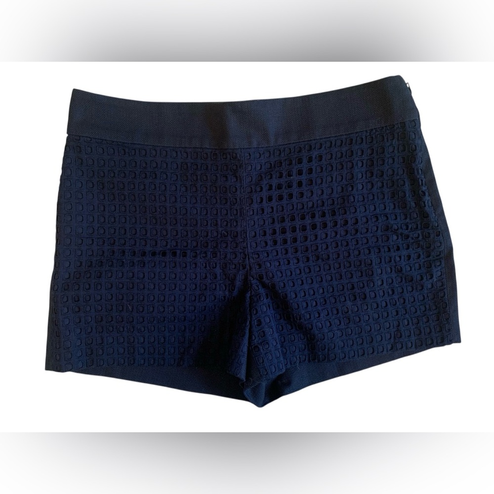 J. Crew High Waist Navy Shorts